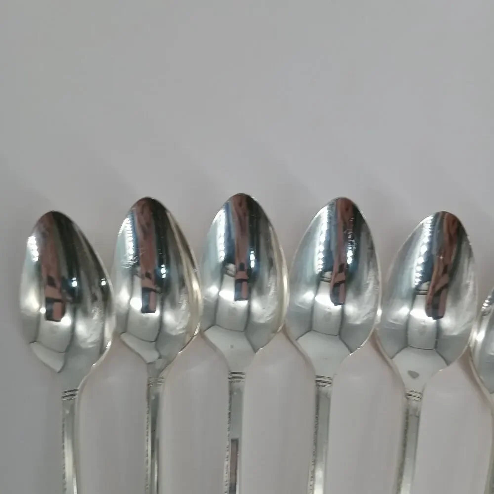 7X LH Tsp Oneida Prestige GRENOBLE Silverplate Long Handled Tea Malt Teaspoons